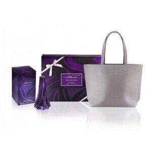 Christian Siriano Intimate Silhouette Gift Set Silver Tote Purse Perfume Women